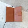 [mauve] Genuine Leather Medium-Size Wallet-Style Card CaseSlim, Perfect Gift for Passport Holder (MCamel)