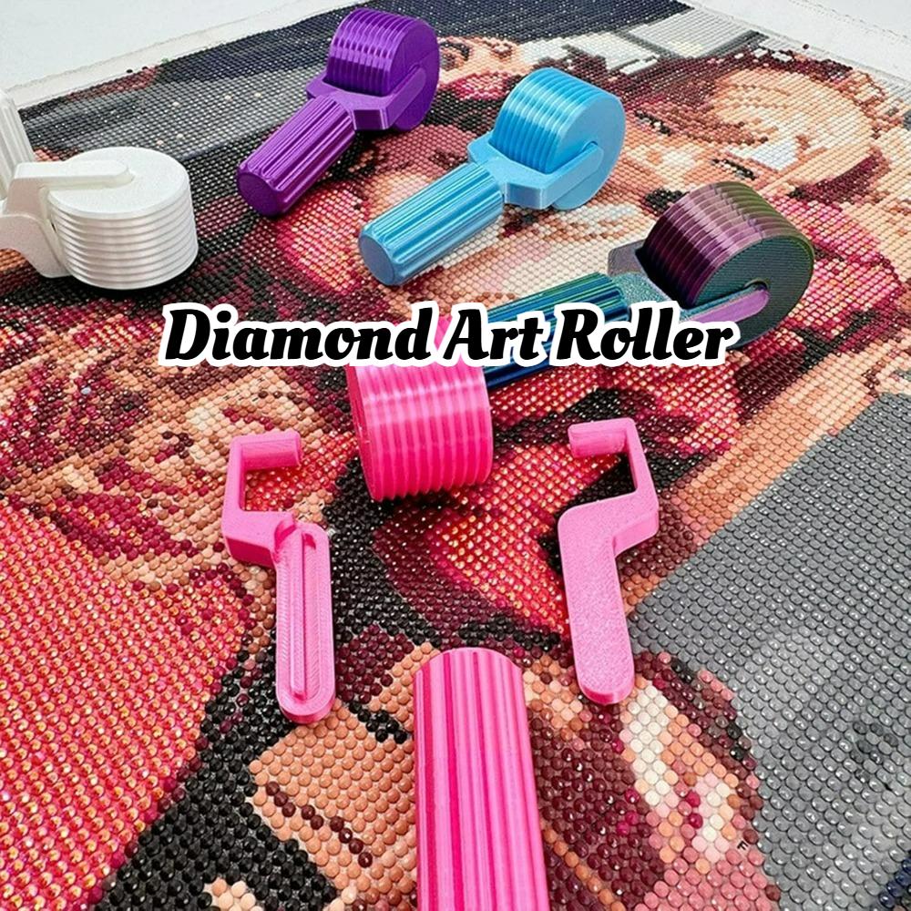 Diamond Art Accessories - 3D Diamond Rollers for Painting, DIY Craft Tool for Rhinestone Embroidery, Smooth Rolling, Detachable