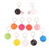 Creative Pickleball Racket Metal Keychain Colorful Hollow Golf Ball Keychains Pickle Dink Ball Fans Party Gift Bag Pendant
