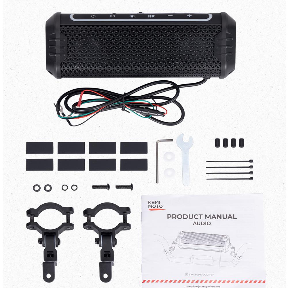 Waterproof Speaker Motorcycle Audio Music Player