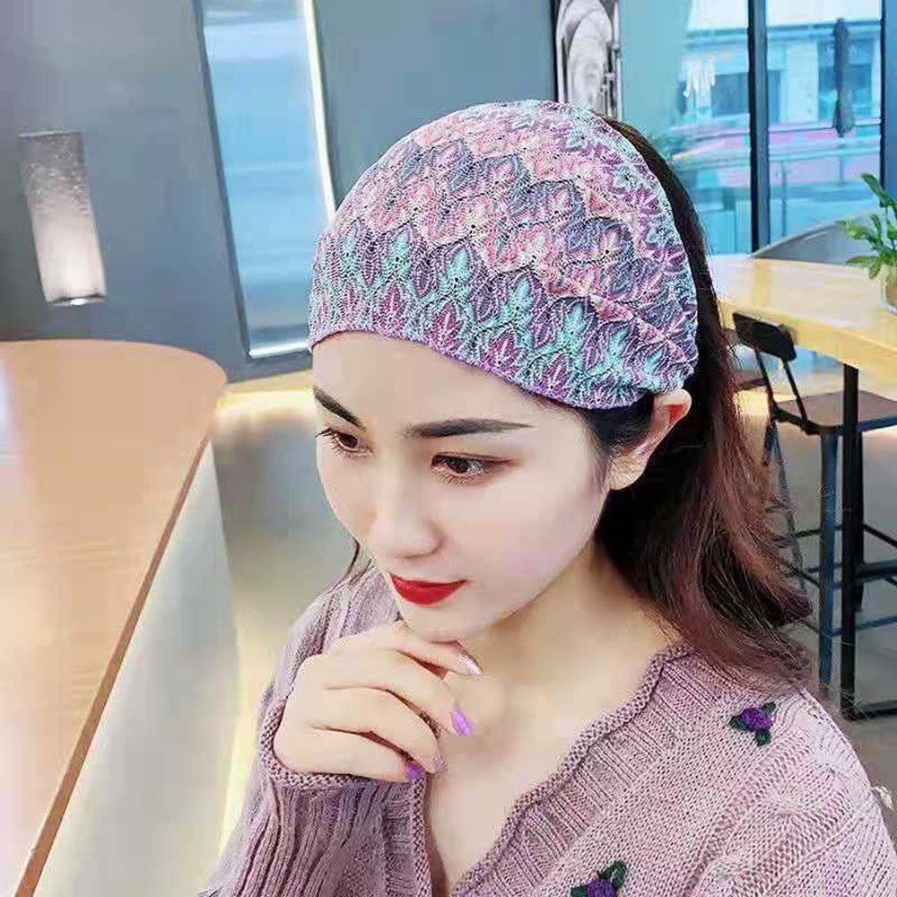 Sweet For Girls Wash Face Mesh Non Slip Women Hairbands Korean Head Wrap Lace Headband Leaves