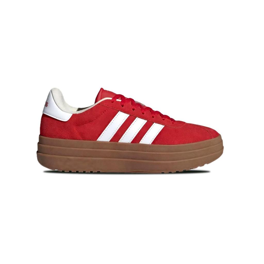 Adidas VL Court Bold Red Ride Height Increasing Low top German Army Trainers Women's Red KJ6852(Team634-)