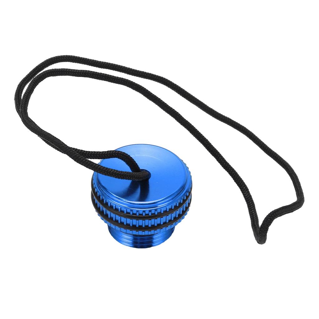 Scuba Diving Tank Valve Dust Plug Cap Protector Cover Dive DIN Tank Cover with CordBlue