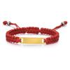 Brățară Personalizată cu Nume pentru Fată Băiat Copil, Brățară cu Șnur Împletit Reglabil și Plăcuță ID Personalizată, Gravură Cadou de Ziua de Naștere Crăciun