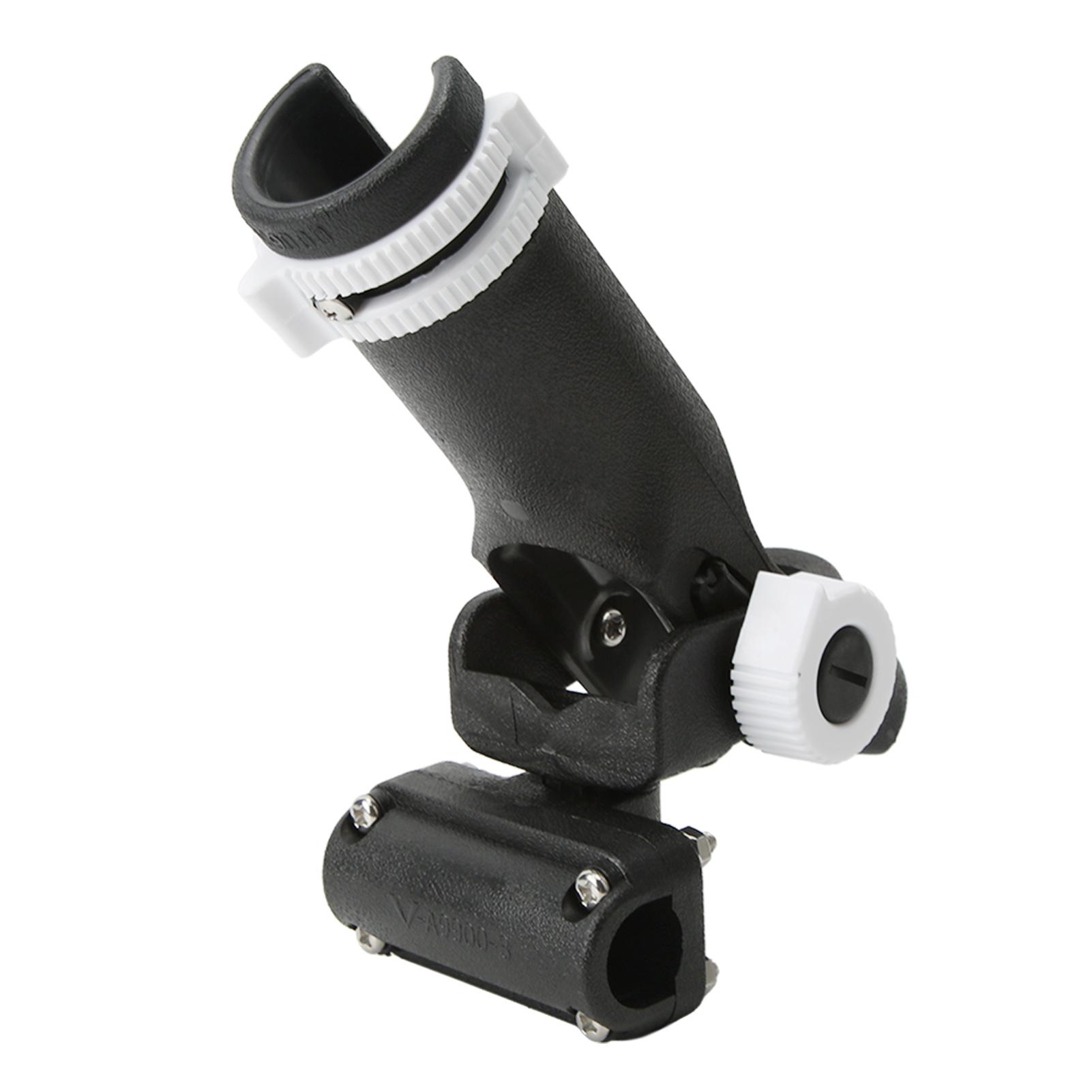 

Fishing Rod Bracket 90 Degree Adjustable 45mm Socket 1in Clip Clamp On Rod Holder Rack