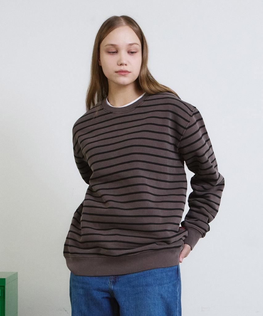 ADERNM Pigment Daily Stripe Sweatshirt (Mocka)