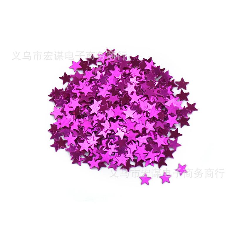 Wedding Decoration DIY Sequin Heart Star Confetti Scatter Accessories Crafts Sequin Birthday Party Festival Decoration Supplies
