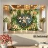 1Pcs Mr Mrs Wedding Floral Wall Hanging Decoration Background Wedding Backdrop Decorations For Photo Studio Photo Booth Party
