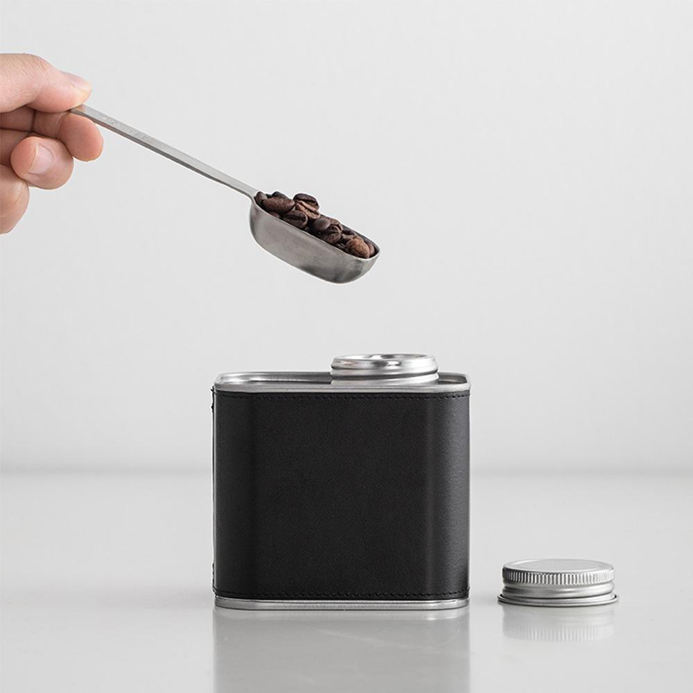 Vzduchotěsné plechovky na kávová zrna Venkovní kempink Plechová krabice Potravinářské balení Skladování Čerstvé Dýchání Železné plechovky