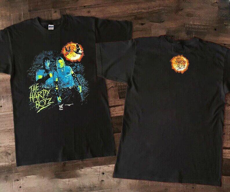 Vintage Styles 2000 Vtg Hardy Boyz WWF Wrestling T-Shirt, 00s The Hardy Boyz Shi XXXL