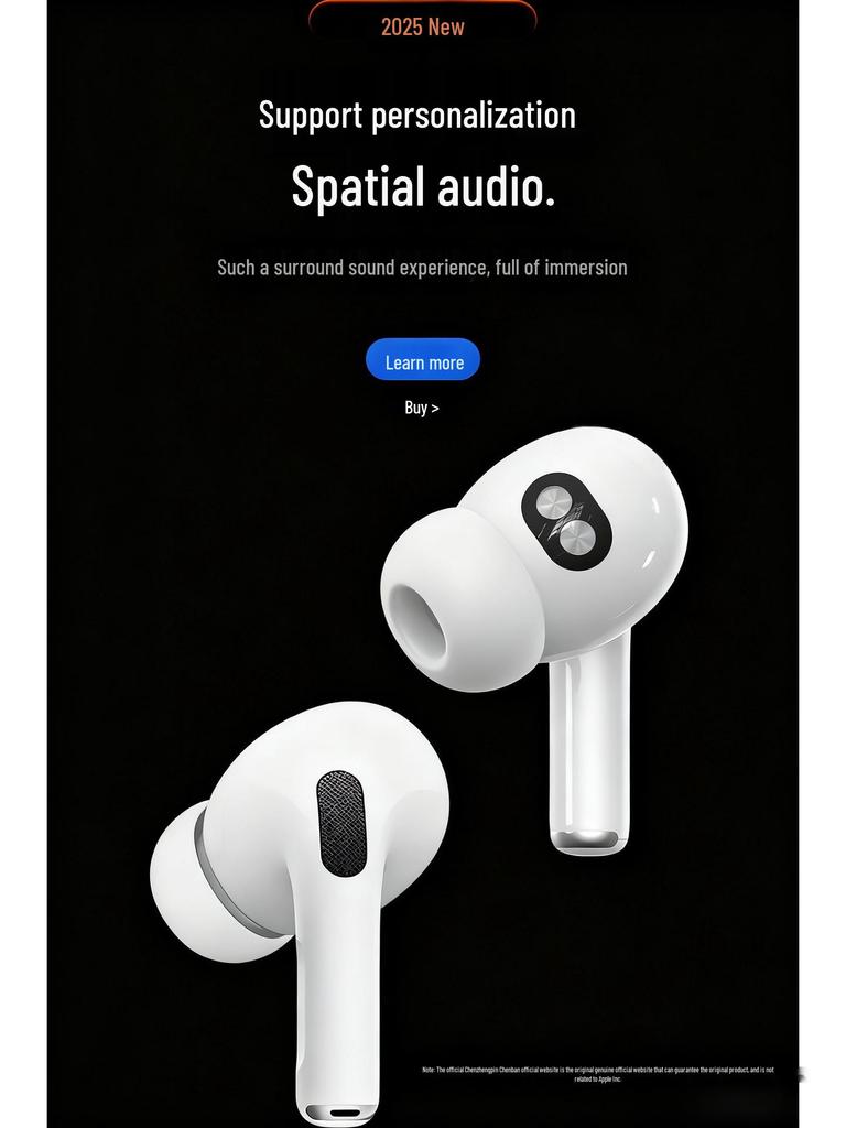 Pro3 In-Ear Bluetooth Noise-Cancelling Headphones, 6th Gen with A8 Heart Rate Monitoring AI.