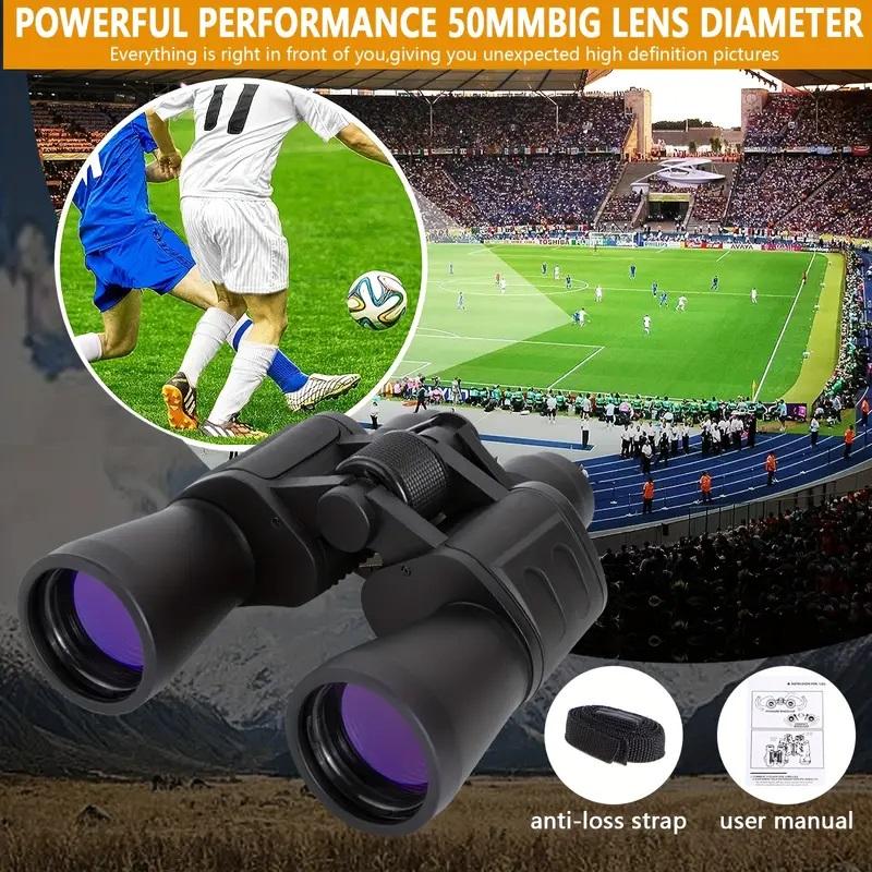 Binocolo militare 20x50 potente a lungo raggio Zoom HD BAK4-Prism Telescopio professionale ad alto ingrandimento per caccia e turismo