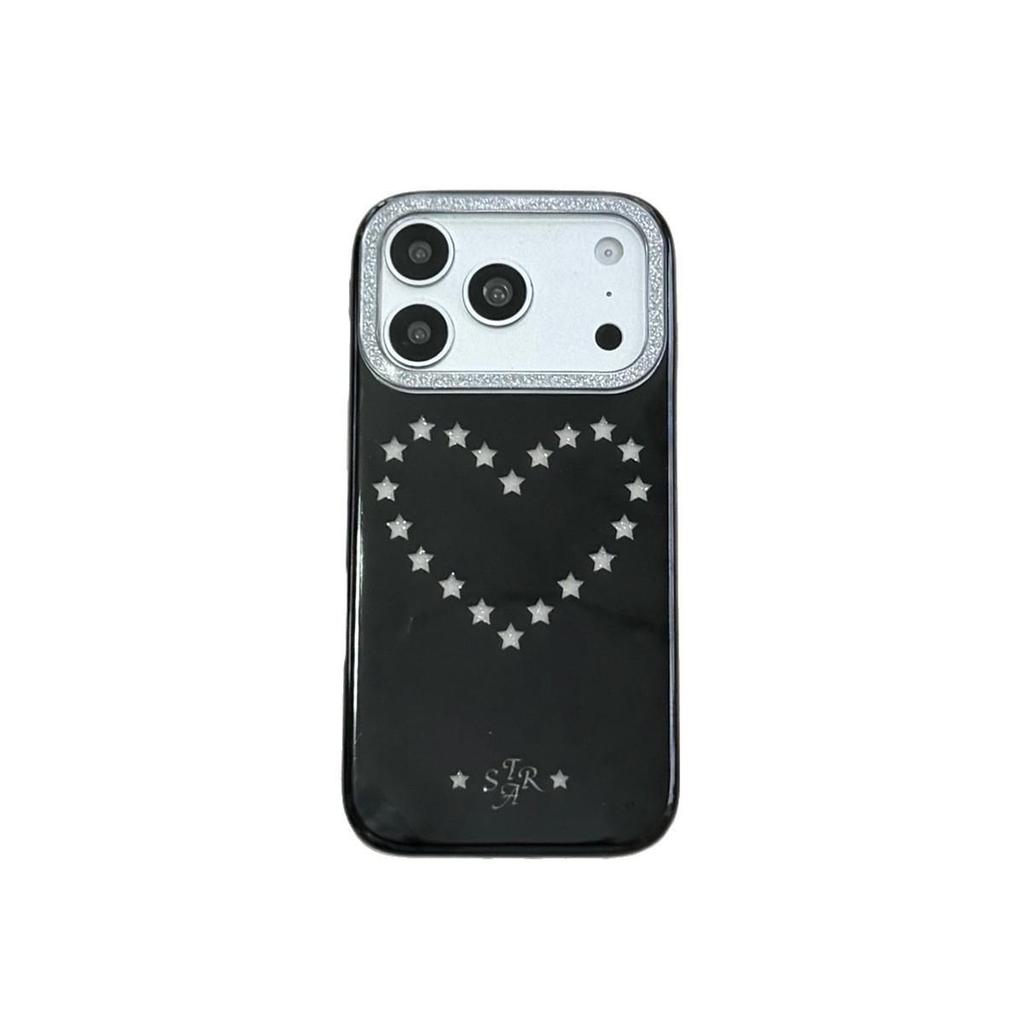 Luxury Glitter Star Cutout iPhone 15 Pro Max Anti-Fall Case
