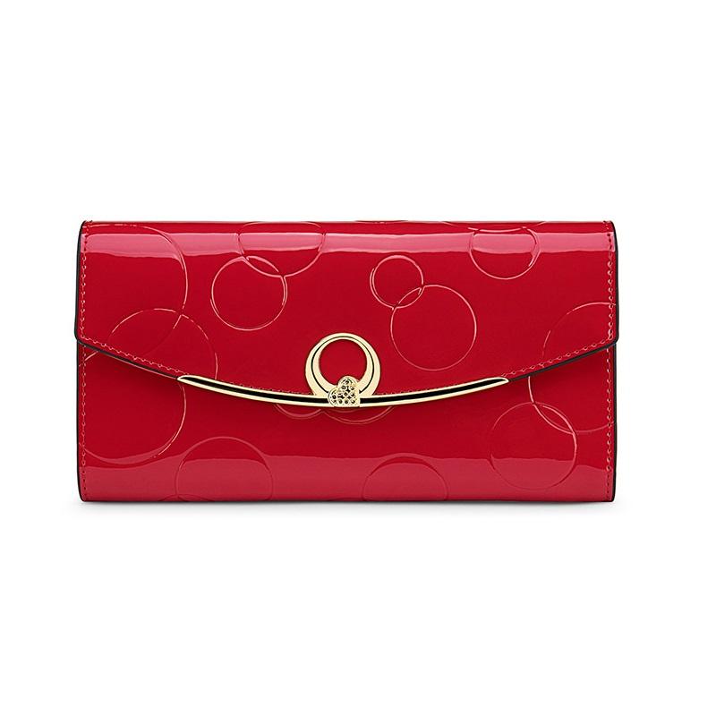 

Genuine Leather Women s Purse RFID large capacity Long Wallet Multi-functional Card holder Wallet Female Money Clip