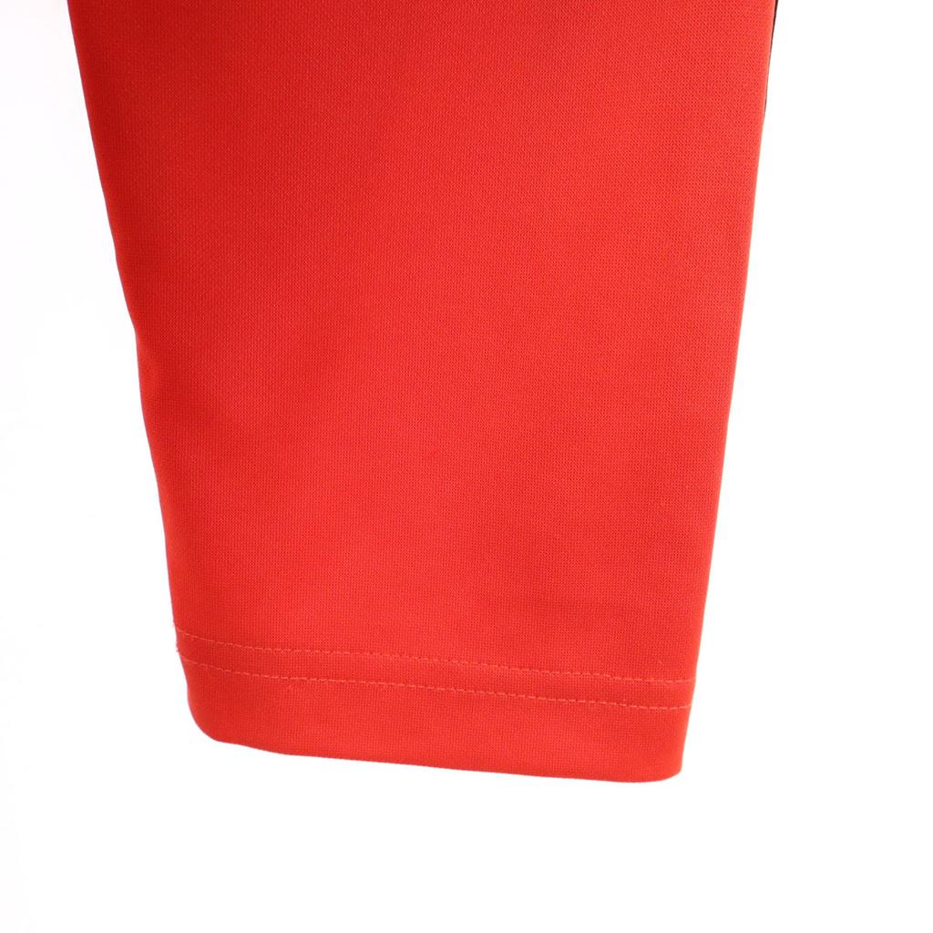 Adidas Back Print Football Long Sleeve Wear O Orange 3 Lines Men's Used