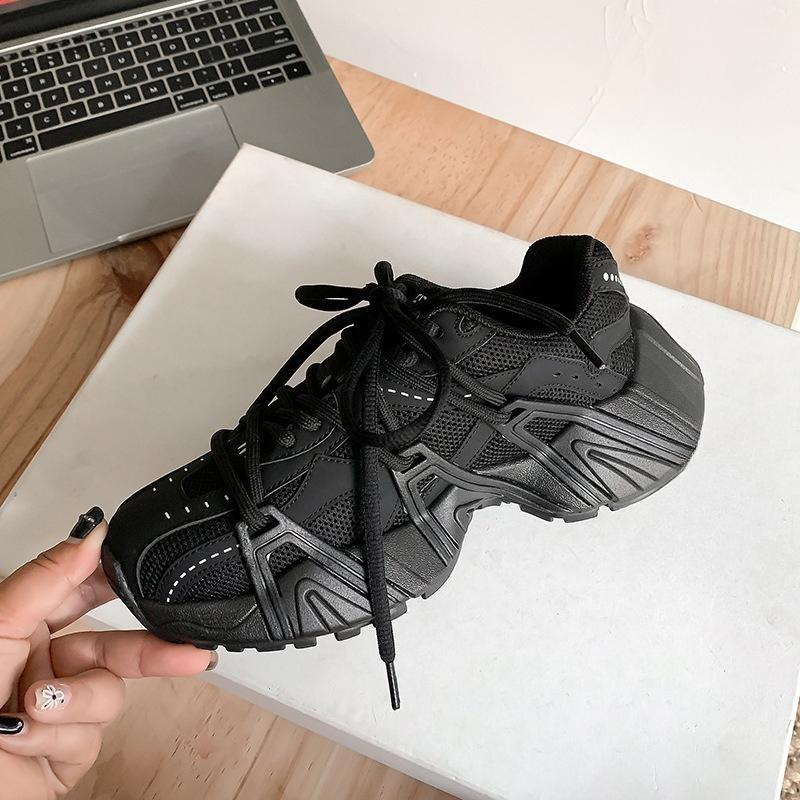 

Heightening of Autumn-Winter Retro Thick-Topped Casual Sports Shoes - Dad Shoes for Women 40 чорний