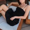 Sexy Women Vintage Solid Mini Dress Ball Gown Dresses U-Neck Sleeveless Summer Female Casual Dress Fashion Strap Dress