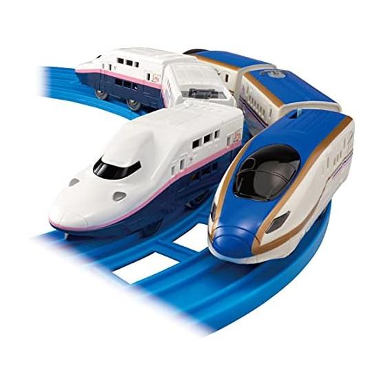 Plarail Goodbye E4 Series Shinkansen Max и E7 Series Joetsu Shinkansen (Спецификация цвета Токи)