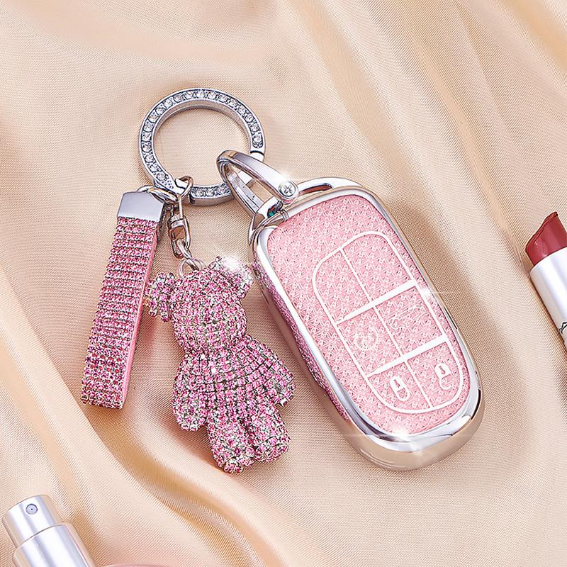Mpxf10 Female Key Case for Jeep Renegade Grand Cherokee Dodge Ram Charger 1500 Challenger Chrysler 300C Journey Remote Car Key Cover