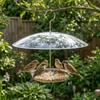 UV Protection Umbrella Bird Feeder Clear Dome Hanging Bird Feeder Baffle  Balcony Garden