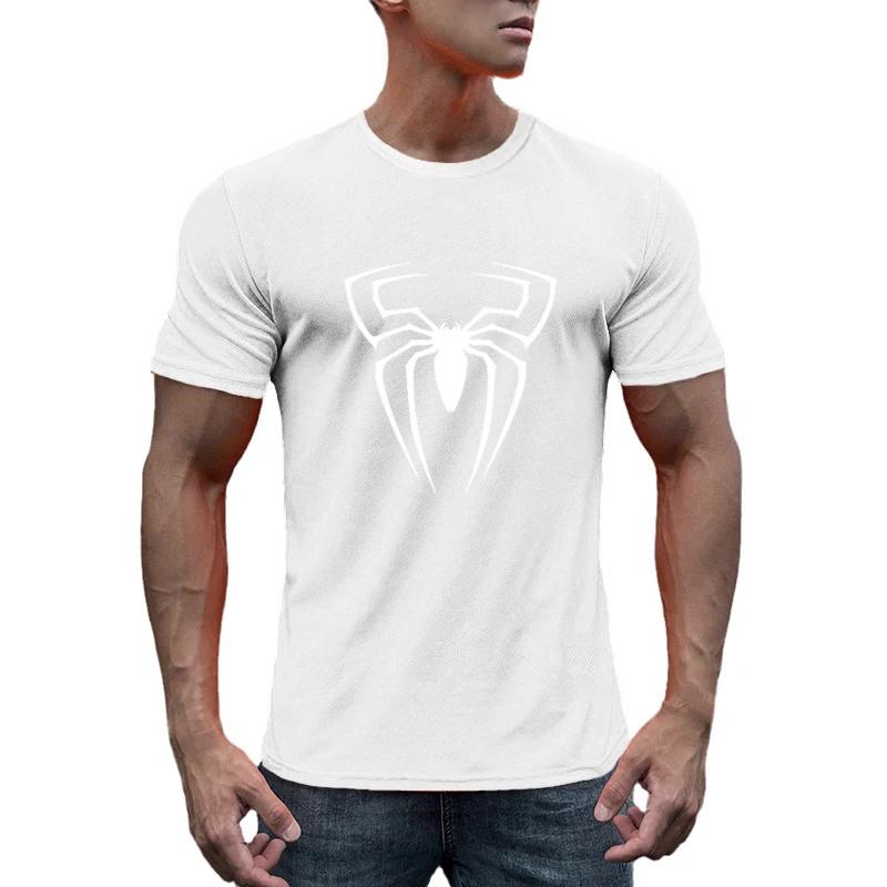 Sommer Herren Atmungsaktives Mesh Schnelltrocknend Locker Kurzarm T-Shirt Mode Bedruckt Lässig Joggen Fitnessstudio Bodybuilding Sporttop