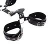 Set for Sex with Handcuffs Ankle Cuff Restraint Backhandcuffs Sextoy Couple SM Slave Collar Fetish Sex Toys PU Harness Kits