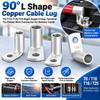 Tinned Copper Right Angle Crimp Terminal L Shape Wire Connector Terminal  For Plug Connection