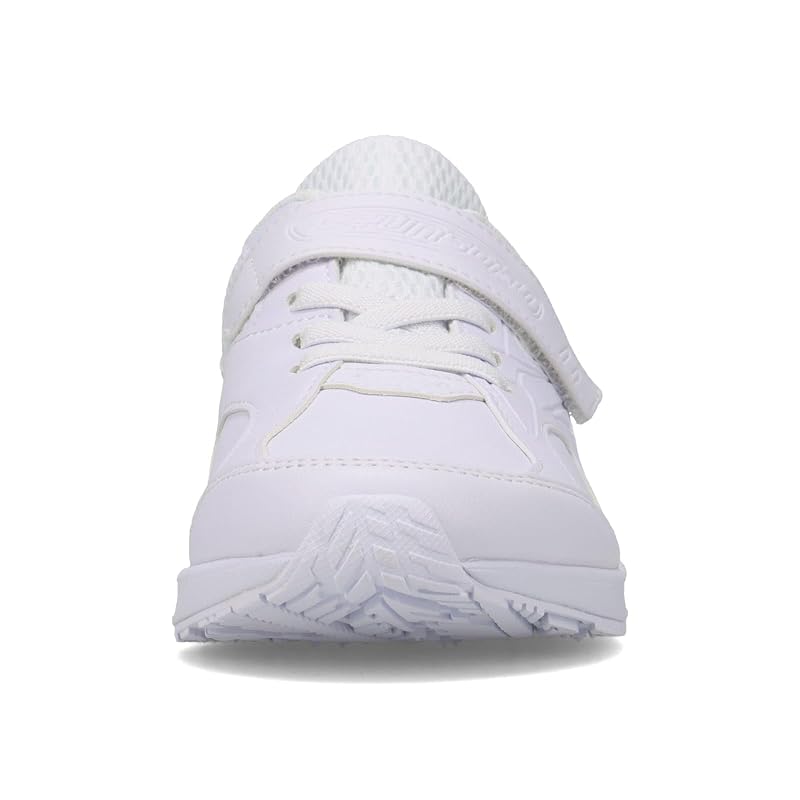 [Shunsoku] Kids' Sneakers for Boys and Girls, Lightweight, Sizes 15-27cm, 2E Width, SJJ 1970 White/White, Size 22.0 Cm, 2E Width
