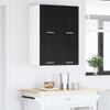Hanging Cabinet 2 Pcs Black Oak and White 60 X 31 X 40 Cm