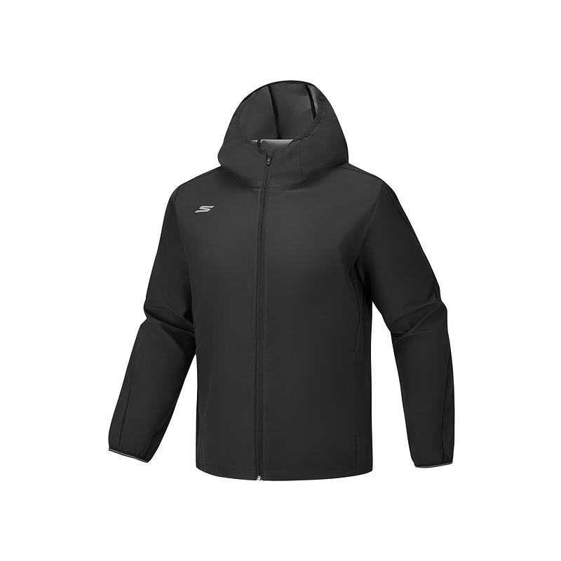 Skechers Comfort Sports Series Hooded Solid Color Breathable Zip Jacket Men jackets P126M021-0018 M