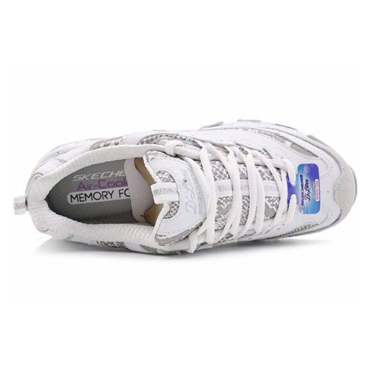 Skechers D'Lites 1.0 Gs White/Grey Women's 66666054-WSL