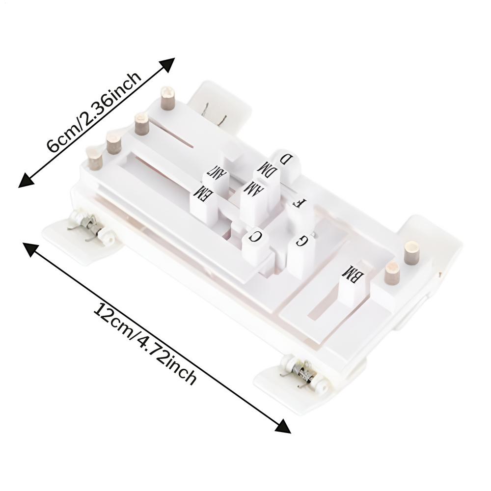 Зажим для гитарных струн Система обучения игре на гитаре Инструмент для обучения Портативный зажим Инструмент для начинающих Игроков Любителей музыки белый