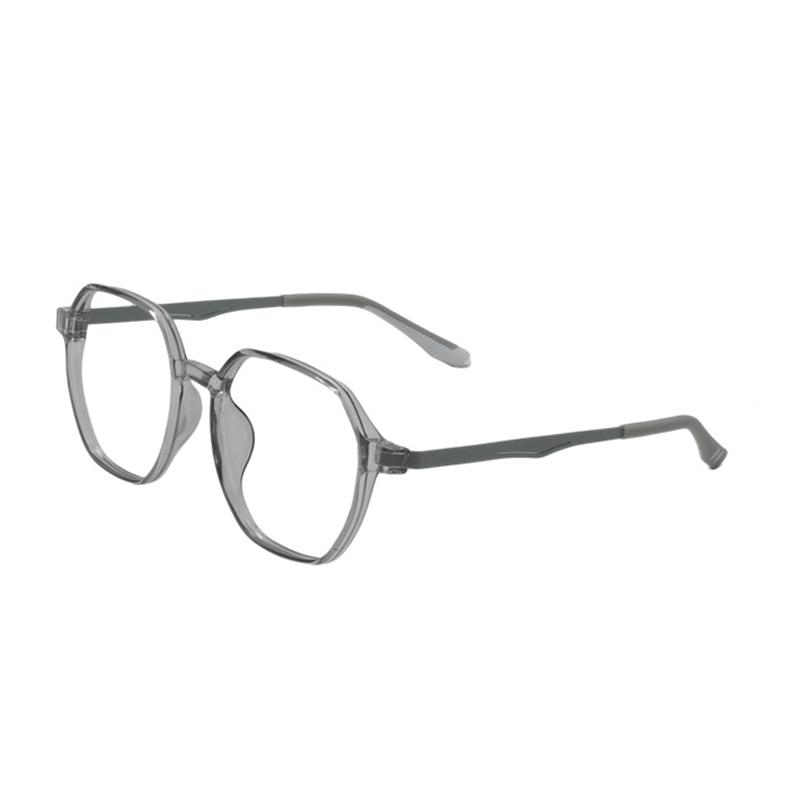 New Large Frame Polygonal Ultra Light Rubber Titanium Eyeglass Frame For Men And Women Optical Prescription Glasses