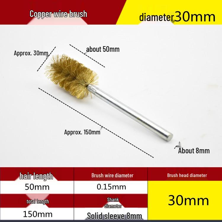 Electric Drill Stainless Steel Pipe Brush with Extended Handle for Polishing, Grinding, Deburring, and Rust Removal