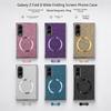 Shockproof Phone Case Z Fold 8/7/6/5/4/3 Glitter Electroplated Wireless Charging Magnetic Ring Foldable Protective Cover