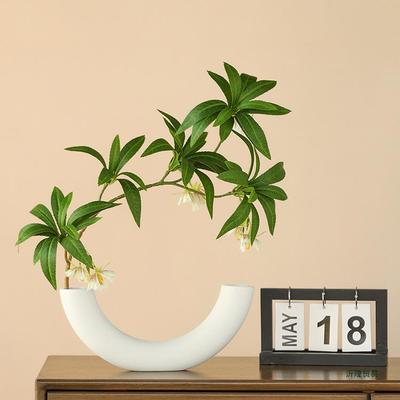 Bionic Green Plant Indoor Ornament: Elegant Artificial Flower for Living Room or Dining Table Decoration