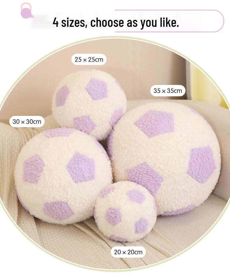 Funny Football Plush Toy Pillow - Cute Cartoon Doll for Kids' Gifts & Home Decor