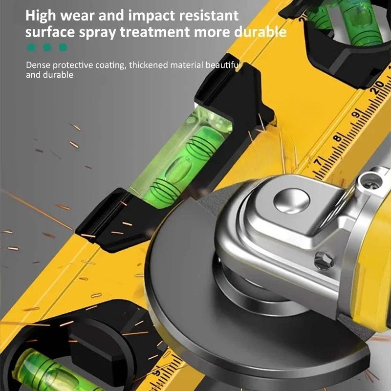 30/40/50cm High Precision Level Ruler Portable Magnetic Spirit Level Aluminum Alloy Leveling Tool Measurement Bubble Level Gauge