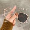 Color-Changing Advanced Sense Of Women, Plain Face, Small Tide, Round Face, Ultra-Light, Can Be Matched With Degree Glasses Frame