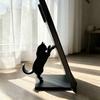 Durable Pla Bookends Cute Black Cat Bookends, 3D Printed Silhouette Book Holder, Office Desk Accessories Creative Support for Home Decor Desktop