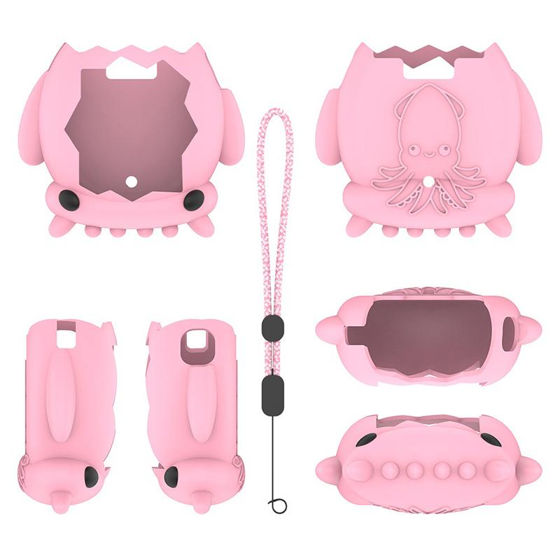Cute Squid Silicone Protective Case For Tamagotchi Paradise Dustproof Shell Anti Fall Electronic Pet Equipment Protective Cover