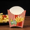50 Stück Papier Pommes Schachtel Einweg Papier Charcuterie Becher Obstsalat Verpackungsbox DIY Pommes Halter Food Truck Paket