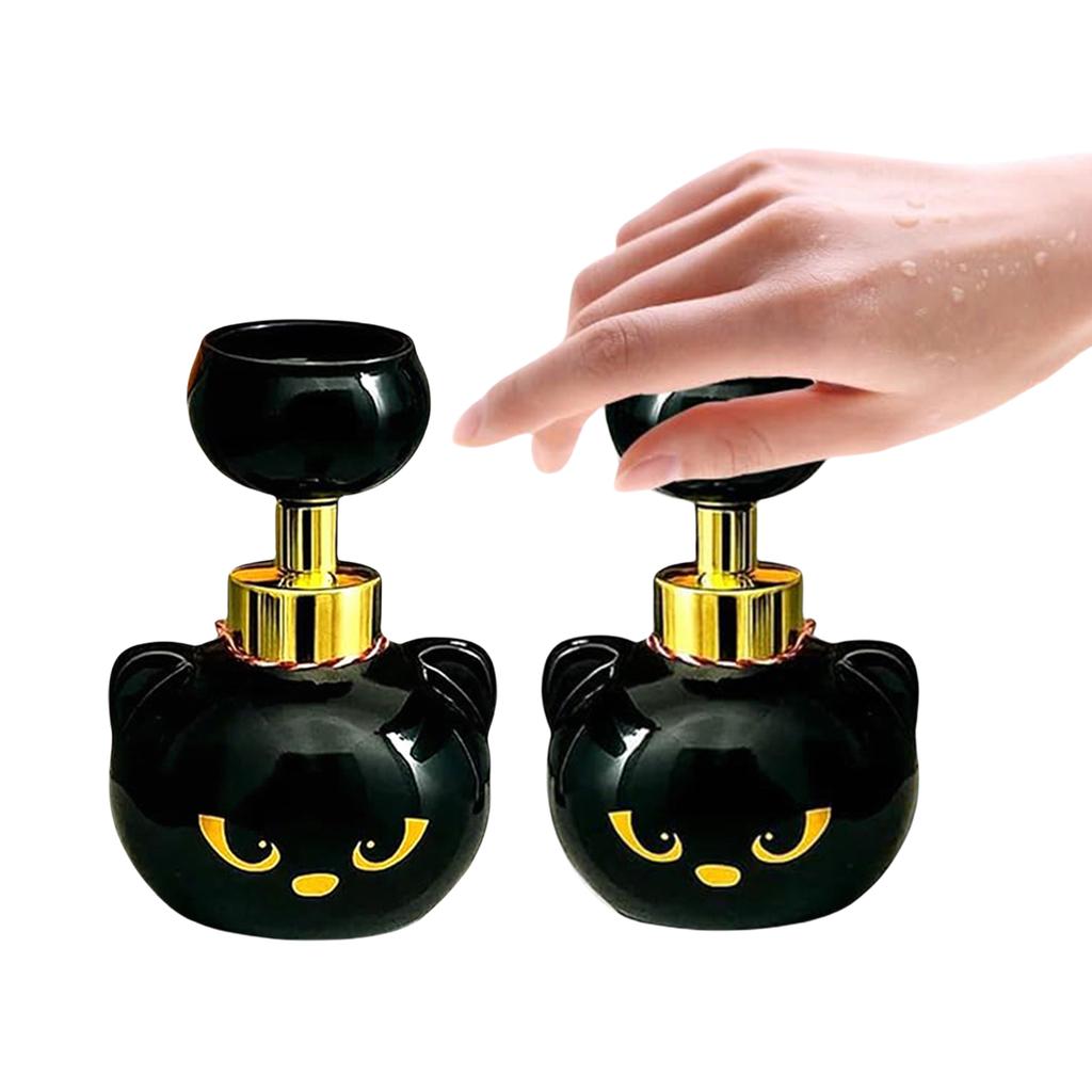 Cute Cat Paw Foam Soap Dispenser Refillable Foaming Hand Dispensers Sanitizer Press Bottle for Bathroom Kitchen Office