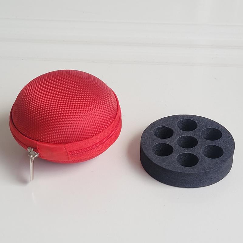 

Органайзер для путешествий с 7 отделениями, подвесной чехол-держатель для парфюмерии, сумка для хранения, футляр для эфирных масел 2 мл, сумка для парфюмерного масла, коробка для эфирных масел красный