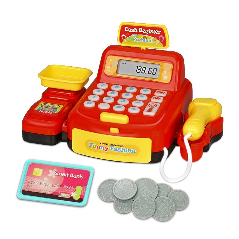 

Electric Pretend Play Cash Register for Kids - Educational Toy for Boys & Girls, Ideal for Kindergarten & Parent-Child Interaction English Packaging