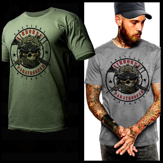 

Paratrooper Death From Above Army Airborne Jumpwings Air Assault Tee Unisex T-Shirt XXL
