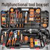 Multi-Function Electric Drill & Hand Tool Set for Home, Electricians & Carpenters