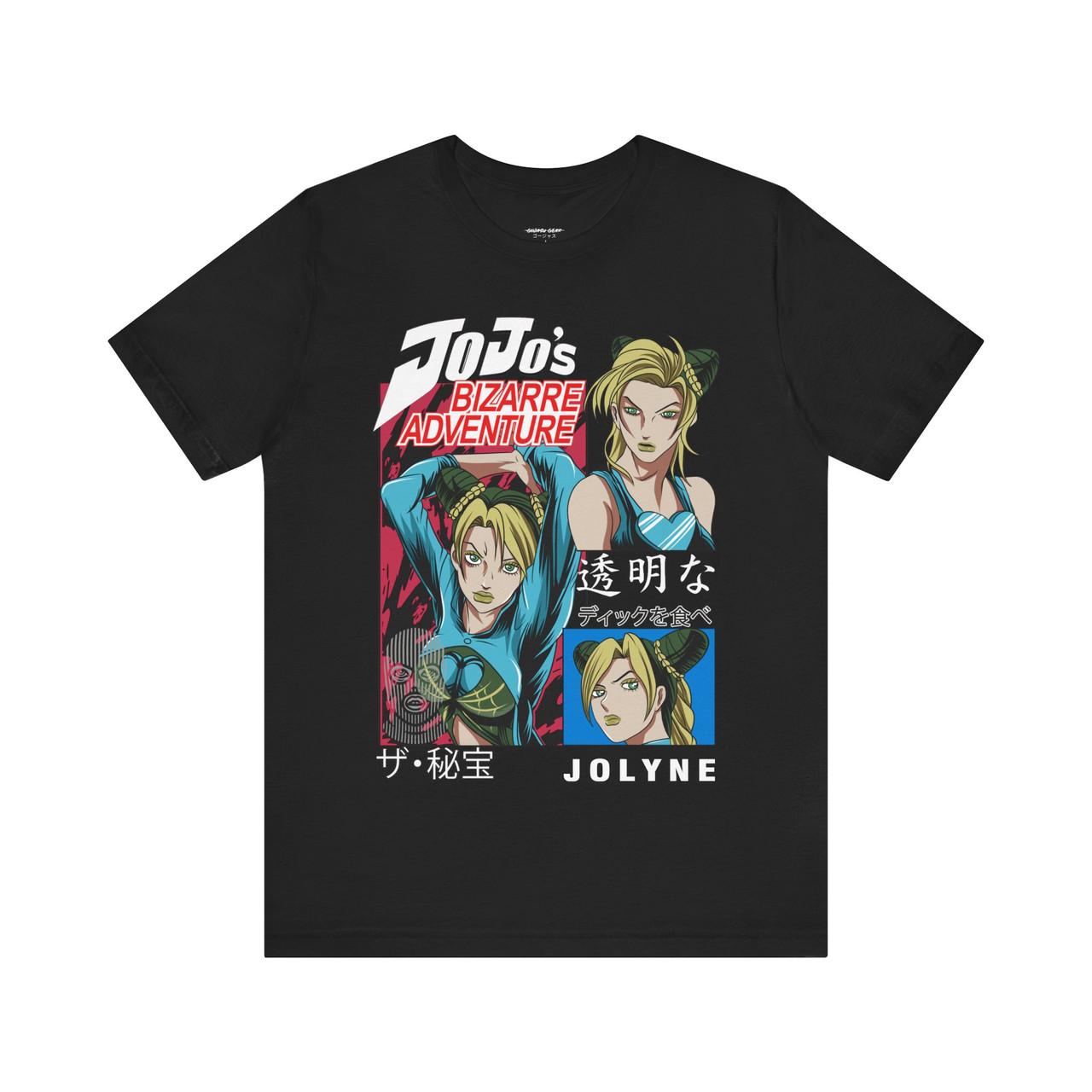 

Anime JoJos Bizarre Adventure Graphic 100Cotton unisex Shirt Unisex Short Sleeve ONeck Y2k Women Oversized TShirt High Quality 3XL