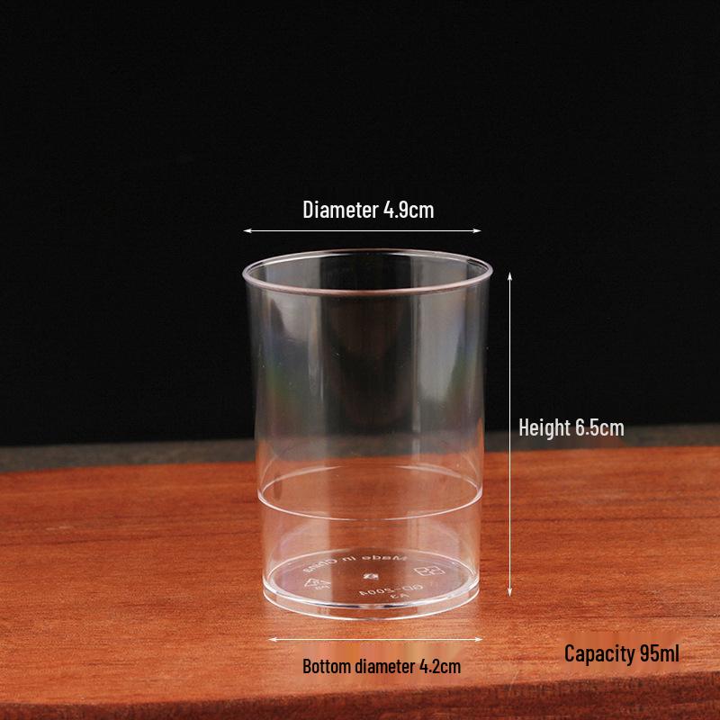 Transparent Round Mousse Cup with Lid for Desserts & Yogurt