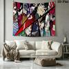 Persona 5 Wall Tapestry Aesthetic Wall Hanging Printed Fabric Blanket Decorative Tapestries for Bedroom Living Room Home Decor
